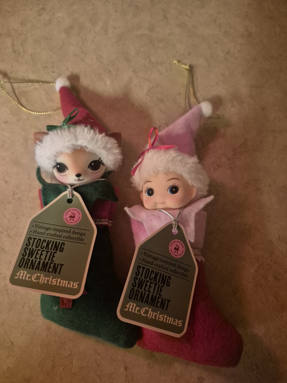 Mr Christmas Viral Elf On The Shelf Inspired Stocking Sweetie Ornament Set